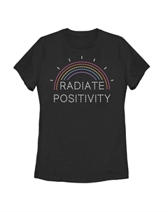 Детская футболка с радужным рисунком «Radiate Positivity» Unbranded