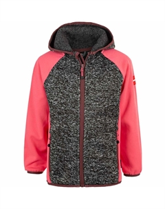 Флисовая куртка THAMOS, цвет 1011 Dark Grey Melange Zigzag