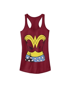 Детский костюм Чудо-женщины DC Comics на Хэллоуин, майка на бретелях Licensed character