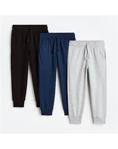 3 шт. джоггеры, темно-синий/светло-серый H&m