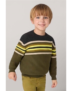 Детский свитер из смесовой шерсти, зеленый Mayoral