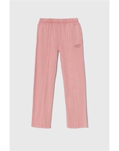 Детские хлопковые спортивные штаны, розовый Guess