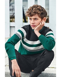 Детский свитер из смесовой шерсти, зеленый Mayoral