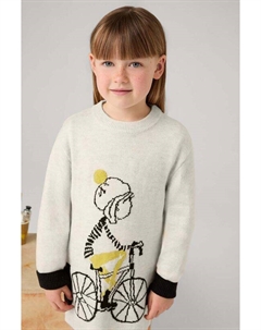 Детское платье из смесовой шерсти, зеленый Mayoral