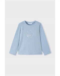 Детская хлопковая рубашка с длинным рукавом, синий Mayoral