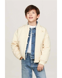 Детская куртка-бомбер, бежевый Tommy hilfiger