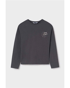 Детская хлопковая рубашка с длинным рукавом, серый Mayoral