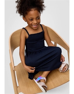 Платье из джерси MIT SMOK-DETAIL, темно-синий S.oliver