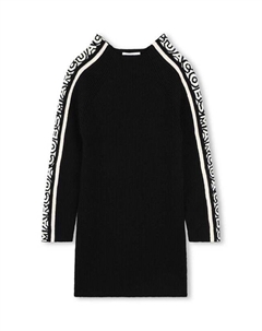 Детское платье из смесовой шерсти, черный Marc jacobs