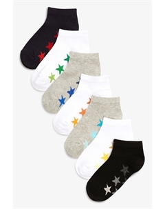 7 пар носков с высоким содержанием хлопка, белый Next