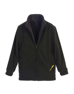 Детская двусторонняя тяжелая флисовая куртка на молнии, цвет Olive Charcoal Gioberti