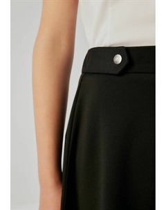 Широкая юбка в сборку SCHOOL PONTE SKATER, REGULAR FIT, черный Clarks