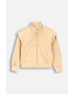 Толстовка из хлопка крокодила для мальчиков и девочек, бежевый Coccodrillo