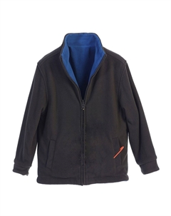 Детская двусторонняя тяжелая флисовая куртка на молнии, цвет Charcoal Royal Gioberti