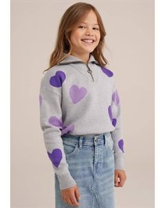 Вязаный свитер, серый We fashion