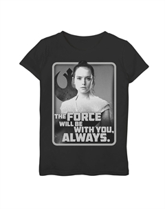 Футболка с рисунком «Рей Форс будет с тобой» для девочек 7–16 лет «Звездные войны: Скайуокер. Восход» Star wars