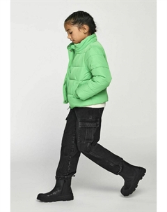 Джинсы свободного кроя MIT WEITEM BEIN, крапчатый темно-серый Kids only