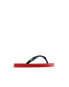 Детские пляжные шлепанцы на резиновой подошве, красный Brasileras