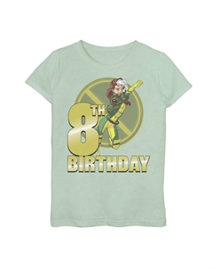 Футболка с изображением значка на 8-й день рождения для девочек 7–16 лет X-Men Rogue Marvel