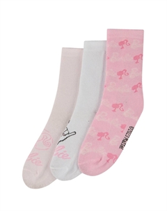 Комплект носков, 3 пары, розовый Barbie