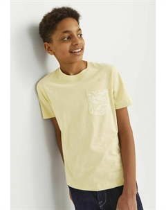 Футболка с принтом, желтый Jack & jones