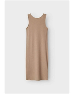 Трикотажное платье SLIM FIT, светло-коричневый Lmtd