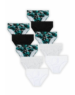 Шорты 10 PACK, черный/белый/синий Minoti