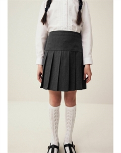 Плиссированная юбка SET, REGULAR FIT, серый Next