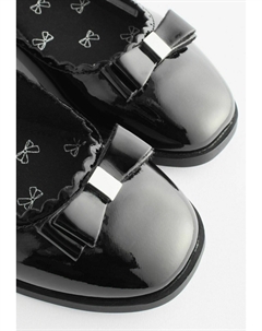 Балетки с ремешками BOW MARY JANE SCHOOL, REGULAR FIT, черный Next