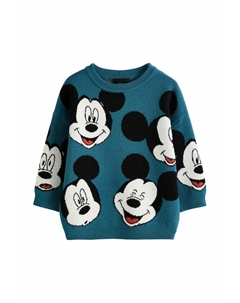Вязаный свитер MICKEY MOUSE CREW NECK, синий Next
