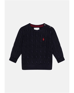 Вязаный свитер CABLE, темно-синий Ralph lauren