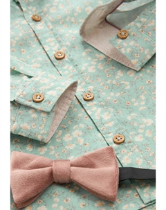 Рубашка LONG SLEEVE AND BOW TIE SET, зеленый Next