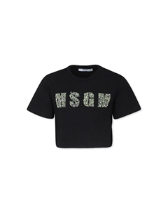 Футболка с принтом, черный Msgm