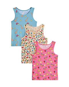 Топ STAMPY 3 PACK, REGULAR FIT, розовый Next