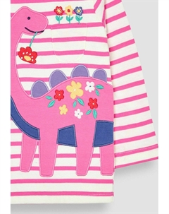 Лонгслив DINO APPLIQUÉ REGULAR FIT, розовый Jojo maman bébé
