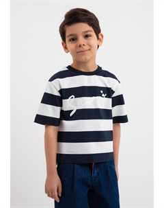 Футболка с принтом, белый Gulliver