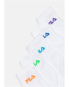 Носки JUNIOR QUARTER MIXED COLORS 5 PACK UNISEX, белый Fila