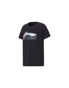 Детская футболка, черный Li-ning