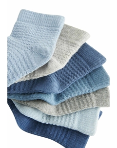 Комплект носков, 7 пар, синий/серый Next