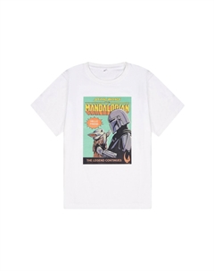 Футболка с принтом THE MANDALORIAN, белый Star wars