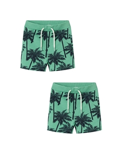 Спортивные штаны 2ER-SET ELASTISCHER BUND KORDELZUG, пятнистый светло-зеленый Name it