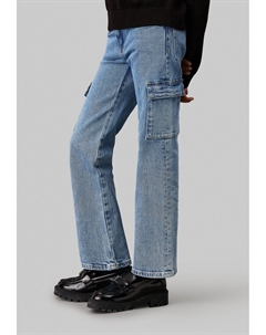 Прямые джинсы, синий Calvin klein