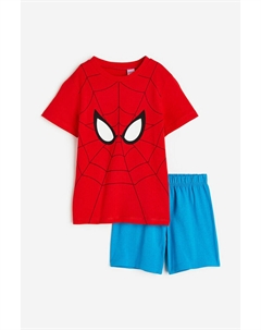 Пижамы с принтом, красный H&m