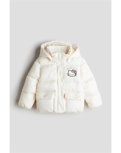 Водоотталкивающая куртка пуховик, белый H&m