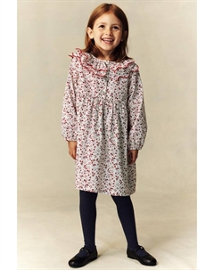 Платье из поплина с воротником, белый H&m