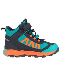 Ботинки для прогулки Kid's Tronfjell Hiker Mid, цвет Atlantic Blue/Dark Navy/Glow Orange Trollkids
