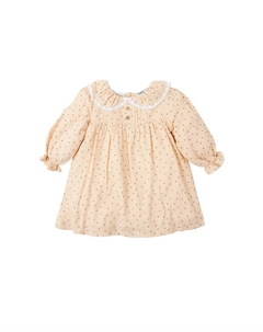 Платье для девочки со звездами и кружевным воротником, розовый Babidu