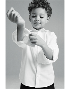 Рубашка, которую легко гладить, белый H&m