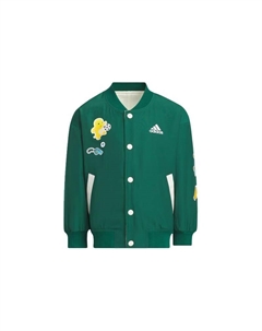 Детская бейсбольная куртка, зеленый Adidas