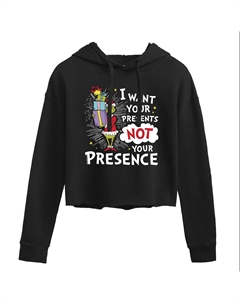 Худи с рисунком Dr. Seuss's «I Want Your Presents», черный Licensed character